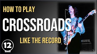 Crossroads  Cream  Guitar Lesson [upl. by Yur]