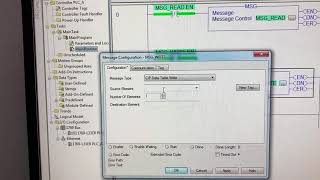 RSLOGIX5000 MSG CompactLogix to CompactLogix Ethernet Comm [upl. by Eisus]