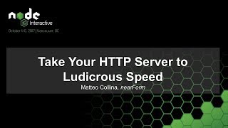 Take Your HTTP Server to Ludicrous Speed I [upl. by Torrell]