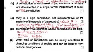 CIVIC EDUCATION THE CONSTITUTION EXAM QUESTIONS FULLY ANSWERED [upl. by Kries100]