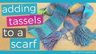 How To Add Tassels To A Scarf [upl. by Aimik481]