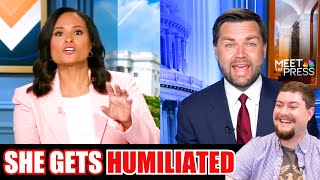 JD Vance DESTROYS Kristen Welker when she tries insulting him on live tv [upl. by Airret]