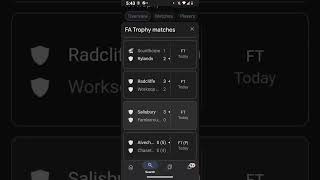 FA Trophy Cup Football Scores fathrophy [upl. by Witcher768]