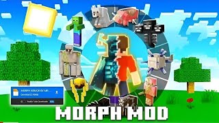 100 WORKING MORPH MOD FOR MINECRAFT POCKET EDITION 121 [upl. by Portugal]