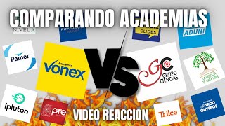 VIDEO REACCION  MEJORES Y PEORES ACADEMIAS PERUANAS [upl. by Peale]