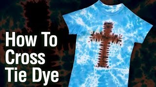 How To Make a Tie Dye Cross [upl. by Enyrehtak]