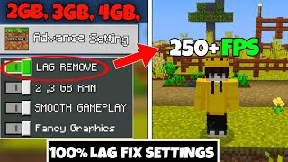 How To REMOVE LAG In Minecraft PE 121 I Minecraft FPS BOOST SECRET REVEAL🤫 [upl. by Swan]