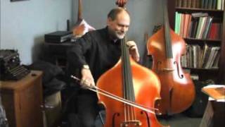 Thierry Barbe plays his new double bass from Laurent Demeyere luthier in Troyes France [upl. by Anitac379]