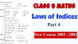 Indices Class 9 Maths  Laws of Indices Part 4  Exponents  indices by MindYourChoices [upl. by Ocisnarf910]