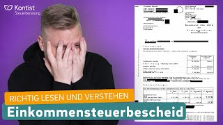 Wie lese ich meinen Steuerbescheid richtig  Einkommensteuerbescheid richtig lesen und verstehen [upl. by Julide641]