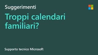 Come creare un calendario familiare condiviso di Outlook  Microsoft [upl. by Esele]