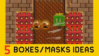 5 Ideas with Masks and Boxes Part 2  Super Mario Maker 2 [upl. by Nnyliram879]