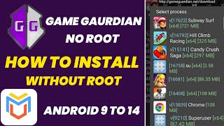 How To Install And Use Game Guardian No Root 2024  Auto close and crash Fix  Android 14  Guardian [upl. by Ahsinan]