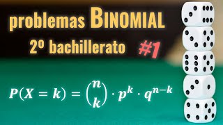 Problema de DISTRIBUCIÓN BINOMIAL probabilidad 01  2º bachillerato [upl. by Ennalorac]