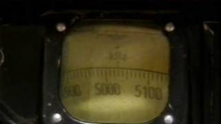 World War 2 German Luftwaffe airplane radio FUG10 listening 60 meter band [upl. by Pauletta]