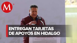 Gobernador de Hidalgo entrega Tarjetas del Bienestar en Tlanchinol y Lolotla [upl. by Siuqram]