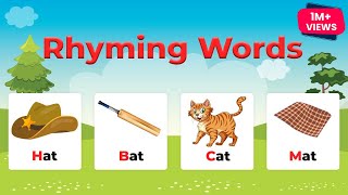 Rhyming Words for Kids  What are Rhyming Words  Kindergarten [upl. by Greysun]