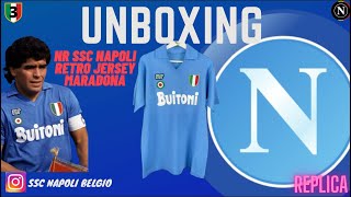 UNBOXING SSC Napoli Maradona Retro NR Jersey Maglia jersey sscnapoli maradona napoli maglia [upl. by Marice]