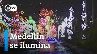 Los alumbrados de Medellín convocan a miles de turistas en Navidad [upl. by Araz554]