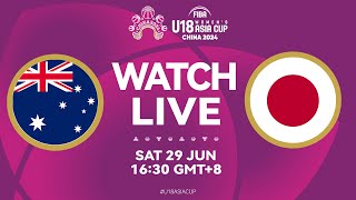 Australia v Japan  Full Basketball Game  FIBA U18 Womens Asia Cup 2024  Divison A  SemiFinals [upl. by Ailil]