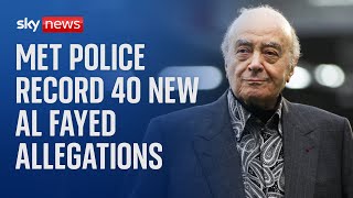 Met Police investigate 40 new allegations in relation to Harrods owner Mohamed al Fayed [upl. by Airehc611]