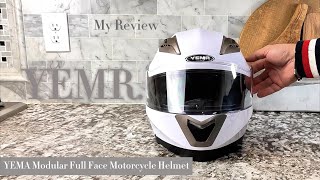 YEMA Modular Full Face Motorcycle Helmet [upl. by Epul175]