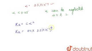 What is the ionization constant of an acid if the hydronium ion concentration of a 040 M [upl. by Othella647]