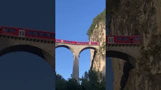 IR 38 auf dem Landwasserviadukt trainspotting landwasserviadukt filisur graubünden switzerland [upl. by Bullen331]