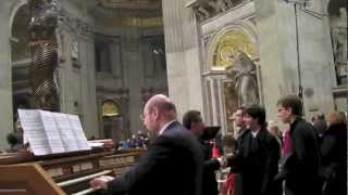 Francesco Iannitti suona lorgano di S Pietro in Vaticano [upl. by Mail]