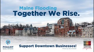 Maines Kennebec River Flood Update Community Resilience in Action  Augusta Maine Flooding [upl. by Atsed]