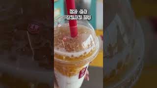 공차 신상 망고사고 리뷰🥭🥤  Gong Cha Mini Pearl Mango Milk Tea Review [upl. by Clarence]