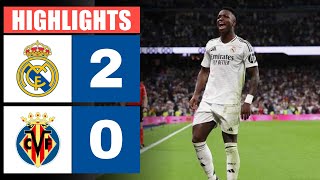 🔴 Resumen  Real Madrid vs Villarreal 2  0  HIGHLIGHTS  LaLiga 202425 [upl. by Henryson722]