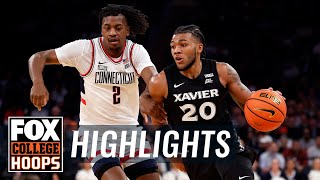 Xavier Musketeers vs UConn Huskies 2024 Big East Tournament Highlights  CBB on FOX [upl. by Ereveneug]