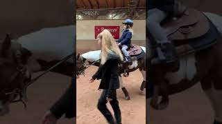 First horseback riding lessons for 4 year old kids [upl. by Yddor]