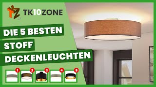 Die 5 besten StoffDeckenleuchten [upl. by Viviene]