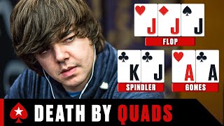 EPIC Deaths by QUADS  PokerStars [upl. by Gleich300]