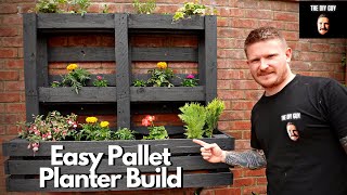 How To Turn Pallets Into Modern Garden Planters  This Costs Almost Nothing [upl. by Balch597]