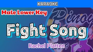 Fight Song by Rachel Platten Karaoke  Male Lower Key [upl. by Maurits845]