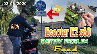 🇳🇱Ecooter E2 s60 Battery problem fixed [upl. by Veronika27]