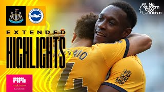 EXTENDED HIGHLIGHTS  Newcastle v Brighton  Premier League [upl. by Drawyah887]