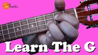 Learn the G Chord  True Beginner Ukulele Tutorial [upl. by Jopa]