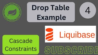 Liquibase Drop Table I Spring Boot  Liquibase Tutorials Spring Boot  Drop Table With Cascade [upl. by Ceil302]