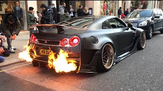 Best Of Nissan GTR Cars 2022 Sound Exhaust Flames amp Accelerations R33 R34 Skyline R35 Nismo [upl. by Anilra]