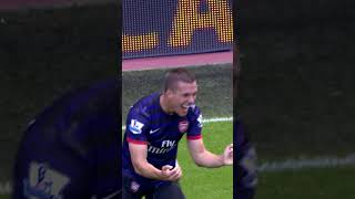 PODOLSKI amp CAZORLA LINK UP FOR FIRST ARSENAL GOALS [upl. by Aiel613]