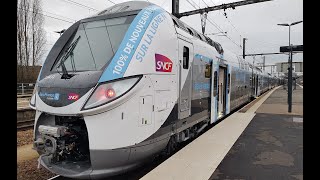 Transilien Ligne N🚅Regio2N IDFM 134R  Paris Montparnasse➡️Rambouillet [upl. by Ahseeyt]