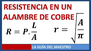 Resistencia e intensidad de corriente en un alambre de cobre [upl. by Tanah]