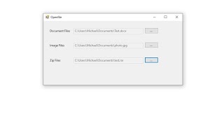 How to use OpenFileDialog control  TxtJpgZip Vbnet [upl. by Cristobal]