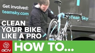 How To Clean Your Bike Like A Pro Team Mechanic With Team Sky [upl. by Else547]