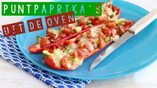 RECEPT Puntpaprika uit de oven  LEKKER EN SIMPEL [upl. by Anital]