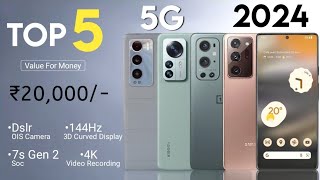 Top 5 Mobile Phones Under 20000  March 2024   5G  144Hz 3D 12GB Ram 7s Gen 2 Soc 4K [upl. by Beatriz321]